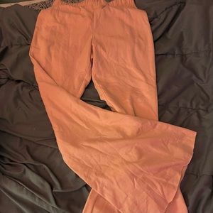 pink flare sweatpants